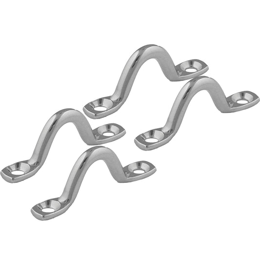 TACO STAMPED STAINLESS STEEL EYE STRAPS (4 PACK)
