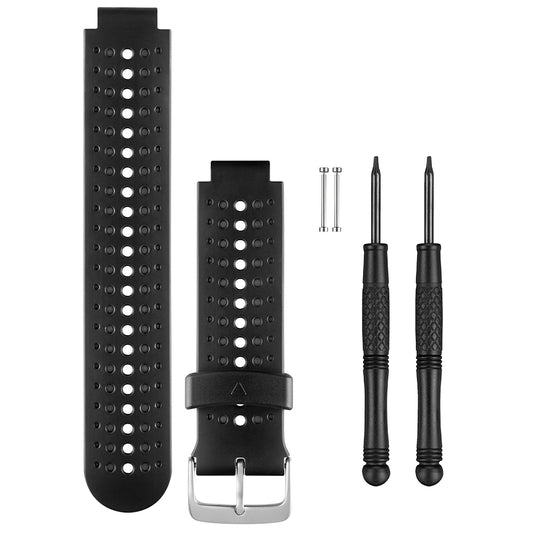 GARMIN REPLACEMENT WATCH BANDS - BLACK & GRAY SILICONE