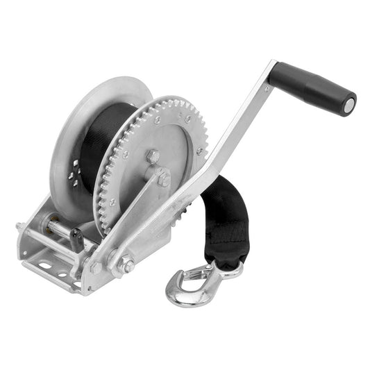 FULTON 1800LB SINGLE SPEED WINCH W/20' STRAP INCLUDED
