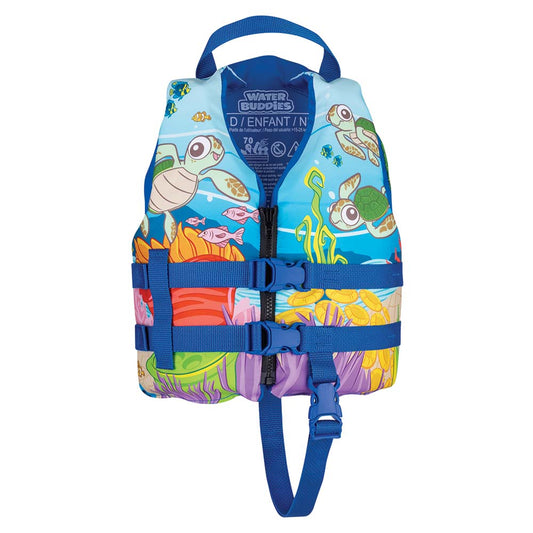 FULL THROTTLE WATER BUDDIES VEST - CHILD 30-50LBS - TURTLE