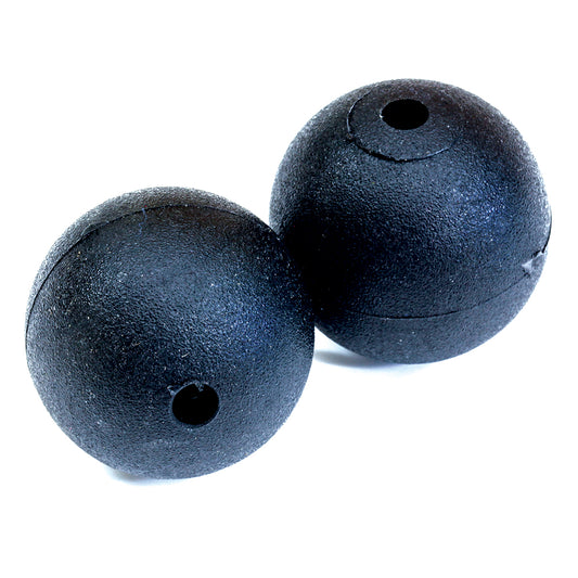 TIGRESS BLACK PLASTIC OUTRIGGER STOPS - 1-1/4" - PAIR