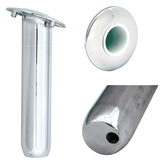 TIGRESS BLIND MOUNT ROUND HEAD CLOSED BASE ROD HOLDER - 30&#176; - 9"