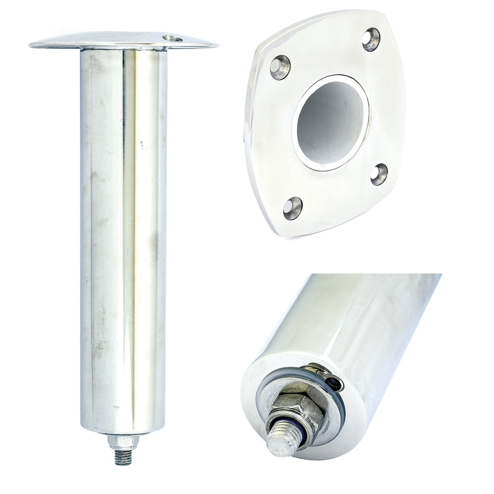 TIGRESS 4 HOLE SWIVEL RECTANGULAR HEAD ROD HOLDER - 0&#176; - 10-1/2"
