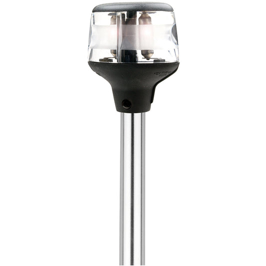 ATTWOOD FOLD-DOWN INCANDESCENT ANCHOR/MASTHEAD LIGHT - 20" HORIZONTAL COMPOSITE BASE - 12V