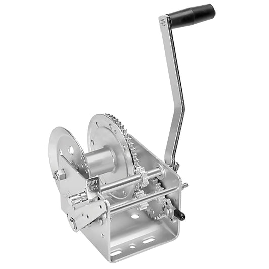 FULTON 2600LB 2-SPEED WINCH W/HAND BRAKE
