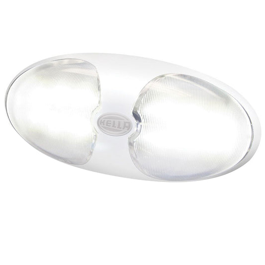 HELLA MARINE DURALED 12 INTERIOR/EXTERIOR LAMP - WHITE LED - WHITE HOUSING