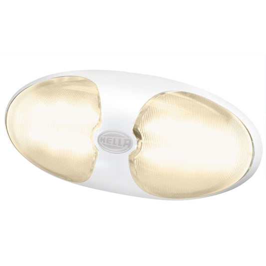 HELLA MARINE DURALED 12 INTERIOR/EXTERIOR LAMP - WARM WHITE LED - WHITE HOUSING