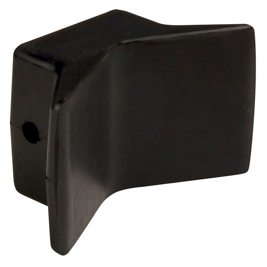 C.E. SMITH BOW Y-STOP - 4" X 4" - BLACK NATURAL RUBBER