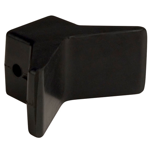 C.E. SMITH BOW Y-STOP - 3" X 3" - BLACK NATURAL RUBBER