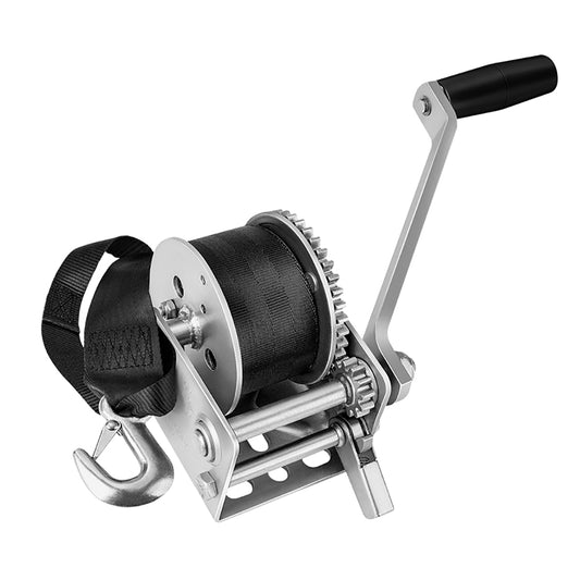 FULTON 900LB SINGLE SPEED WINCH W/12&#39; STRAP F/PERSONAL WATERCRAFT