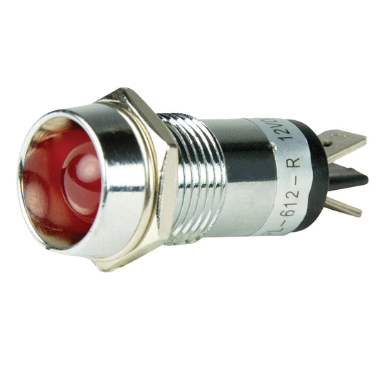 BEP LED PILOT INDICATOR LIGHT - 12V - RED