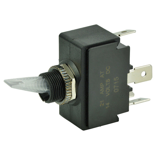 BEP SPST LIGHTED TOGGLE SWITCH - RED LED - 12V - ON/OFF