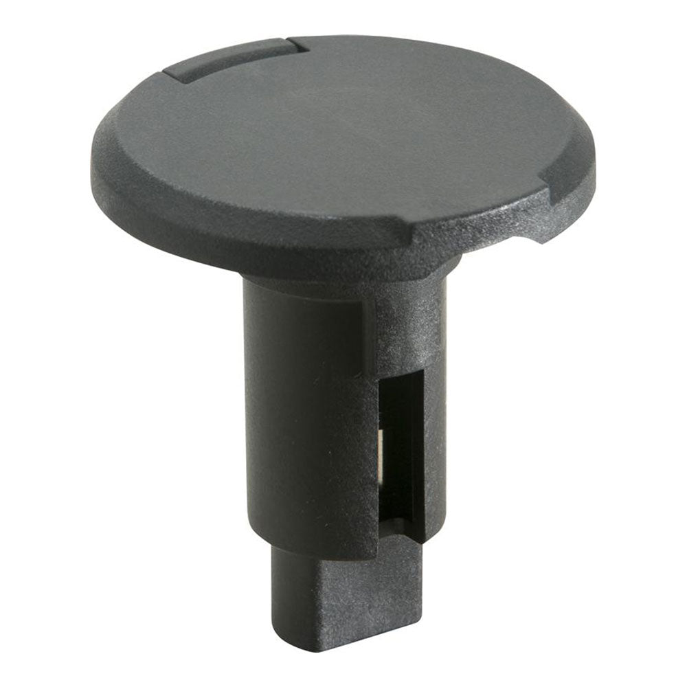 ATTWOOD LIGHTARMOR PLUG-IN BASE - 2 PIN - BLACK - ROUND