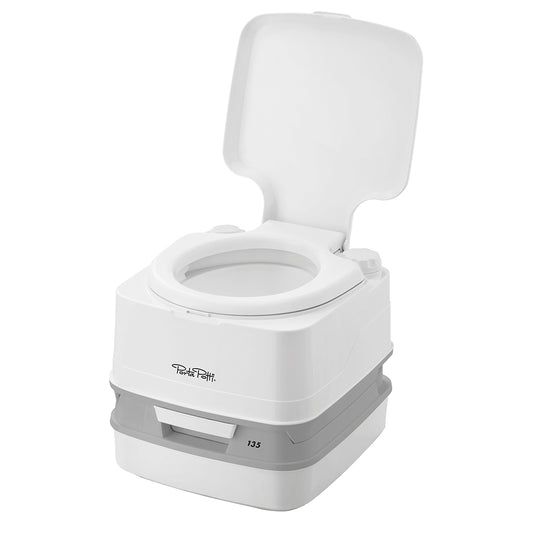 THETFORD PORTA POTTI 135 MARINE TOILET W/HOLD DOWN KIT