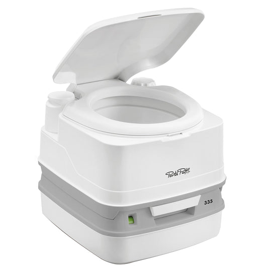 THETFORD PORTA POTTI 335 MARINE TOILET W/HOLD DOWN KIT
