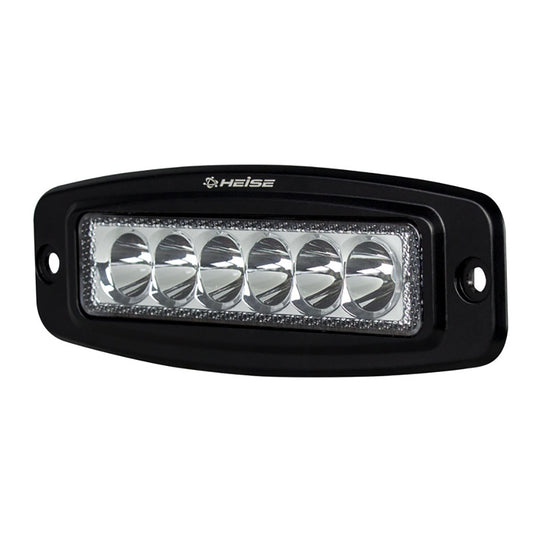 HEISE 6 LED SINGLE ROW DRIVING LIGHT - FLUSH MOUNT