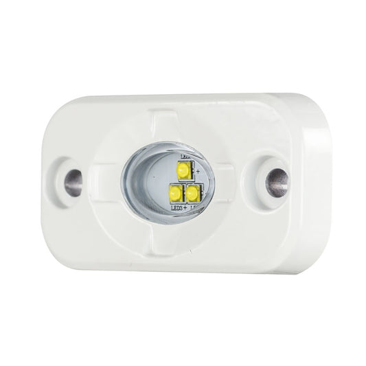 HEISE MARINE AUXILIARY ACCENT LIGHTING POD - 1.5" X 3" - WHITE/WHITE