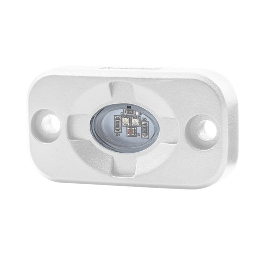 HEISE RGB MARINE ACCENT LIGHT - 1.5" X 3" - WHITE/RGB