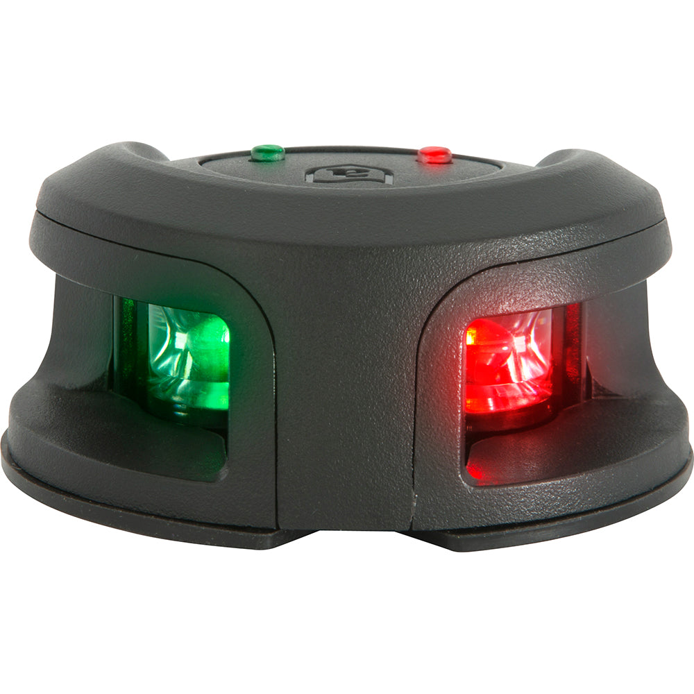 ATTWOOD LIGHTARMOR BOW MOUNT NAVIGATION LIGHT - COMPOSITE BLACK - BI-COLOR - 2NM