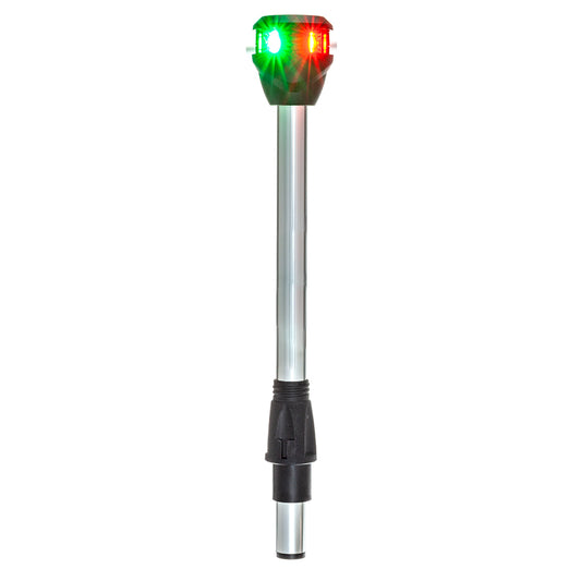 ATTWOOD LIGHTARMOR BI-COLOR NAVIGATION POLE LIGHT W/TASK LIGHT - STRAIGHT - 10"