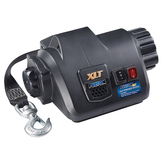 FULTON XLT 10.0 POWERED MARINE WINCH W/REMOTE F/BOATS UP TO 26&#39;