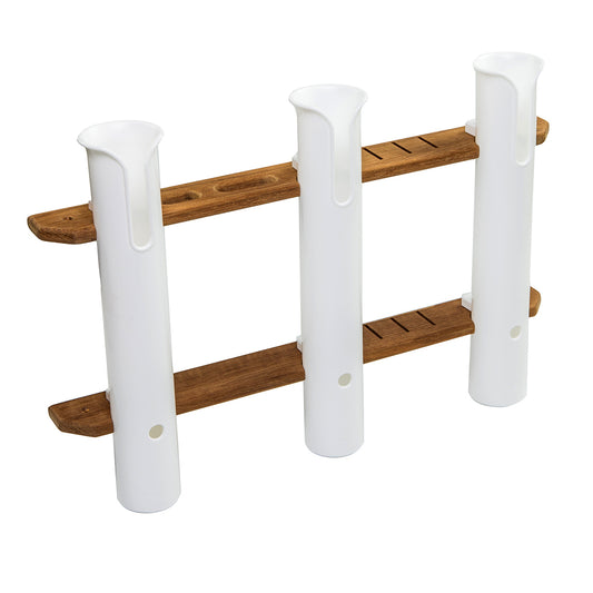 WHITECAP TEAK 3-ROD TOURNAMENT STORAGE RACK