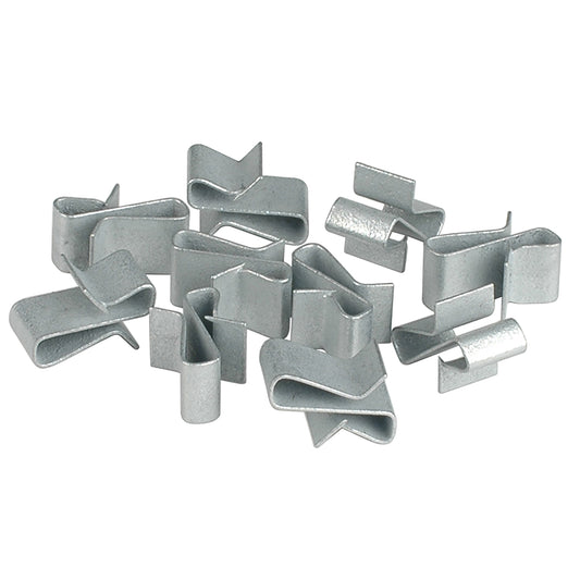 C.E. SMITH TRAILER FRAME CLIPS - ZINC - 3/8" WIDE - 10-PACK