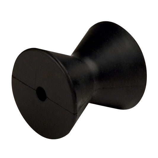 C.E. SMITH BOW ROLLER - BLACK - 4" DIAMETER - 3-3/4"W - 1/2" ID