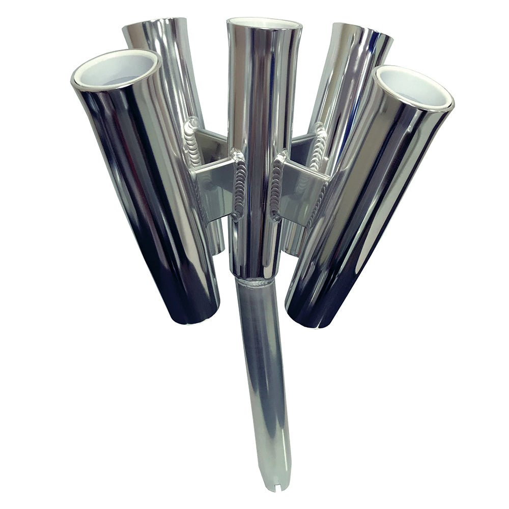 TIGRESS FIVE ROD CLUSTER - BENT BUTT - POLISHED ALUMINUM
