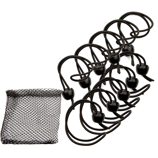 WHITECAP JAW BUNGEE - 12" ELASTIC CORD W/1" JAW BALL - 10-PACK