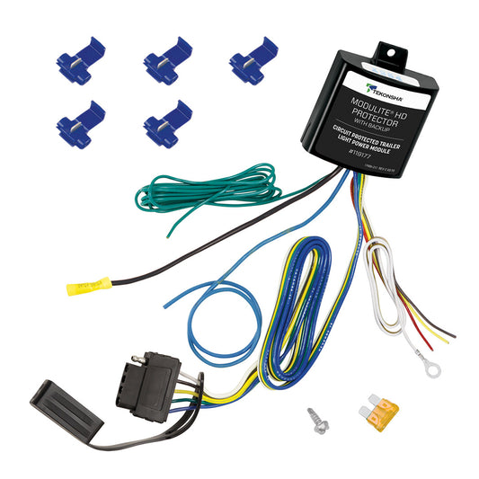 TEKONSHA MODULITE&REG; HD PROTECTOR W/INTEGRATED CIRCUIT &AMP; OVERLOAD PROTECTION &AMP; 5-FLAT CONNECTOR F/BACKUP LIGHT OR SURGE BRAKE LOCKOUT CIRCUIT