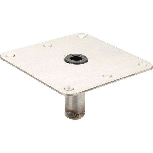 ATTWOOD SWIVL-EZE 7X7 LOCK&#39;N-PIN ZINC PLATED STEEL 3/4" PIN BASE