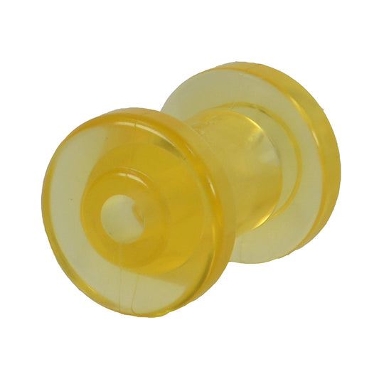 C.E. SMITH BOW ROLLER - YELLOW PVC - 3" X 1/2" ID