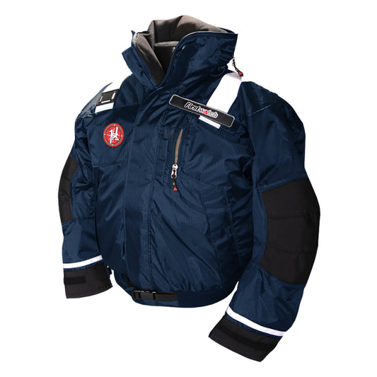 FIRST WATCH AB-1100 FLOTATION BOMBER JACKET - NAVY BLUE - MEDIUM