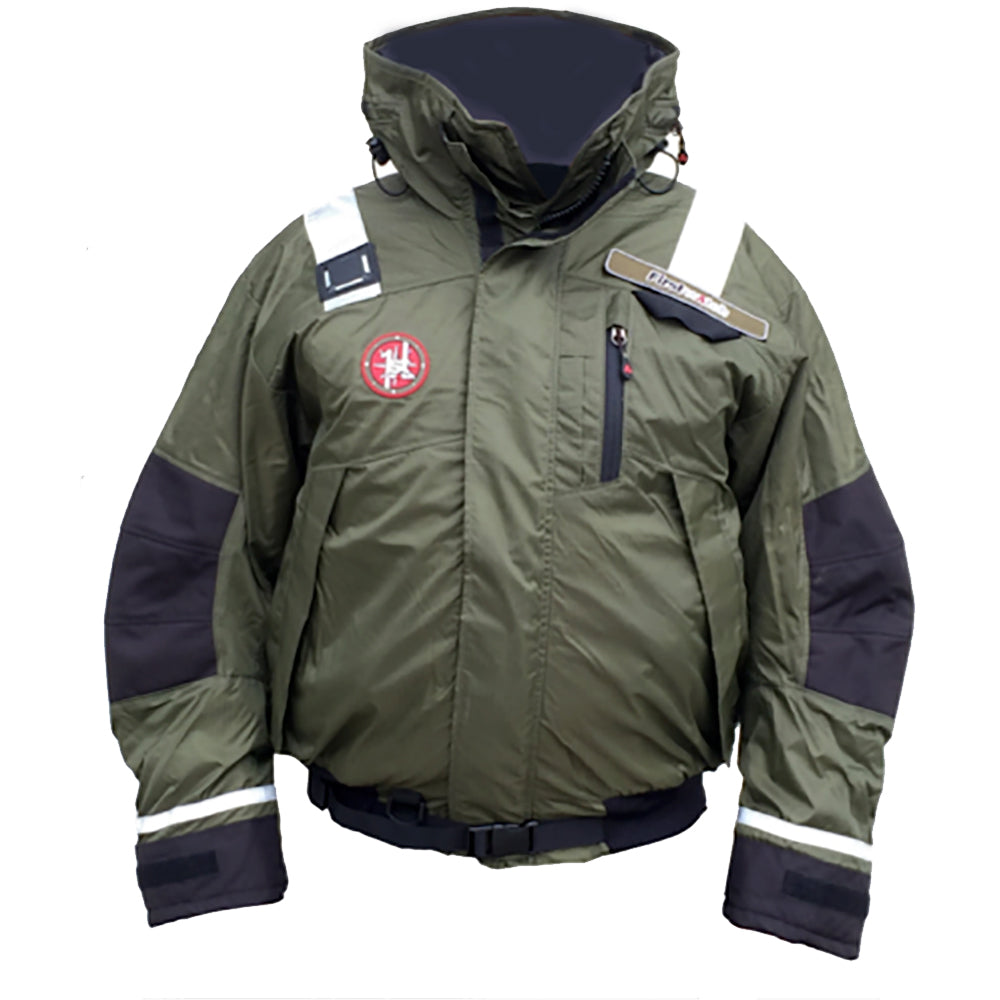 FIRST WATCH AB-1100 FLOTATION BOMBER JACKET - GREEN - MEDIUM