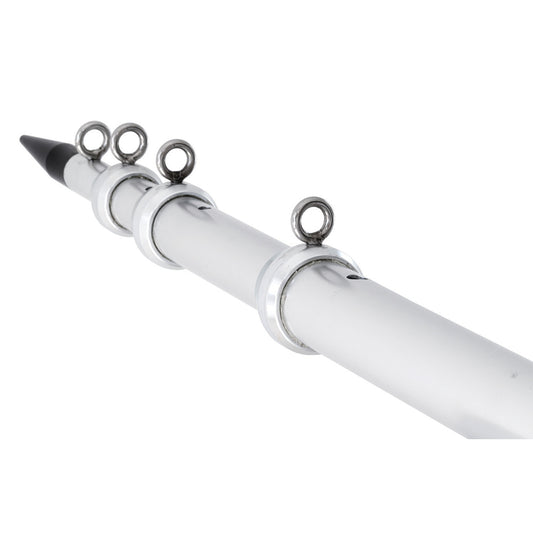 TIGRESS XD TELESCOPING ALUMINUM OUTRIGGER POLES - 15&#39; - 1-1/8" OD SILVER