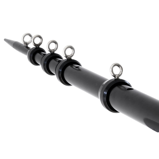 TIGRESS XD TELESCOPING ALUMINUM OUTRIGGER POLES - 15&#39; - 1-1/8" OD BLACK