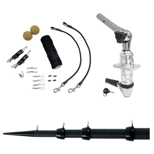 TIGRESS XD TOP MOUNT SYSTEM - 15&#39; - BLACK OUTRIGGERS ELITE RIGGING KIT