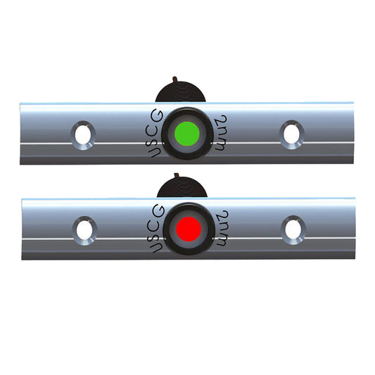 TACO RUB RAIL MOUNTED LED NAVIGATION LIGHT SET - 4" W/DEUTSCH PLUG PORT &AMP; STARBOARD