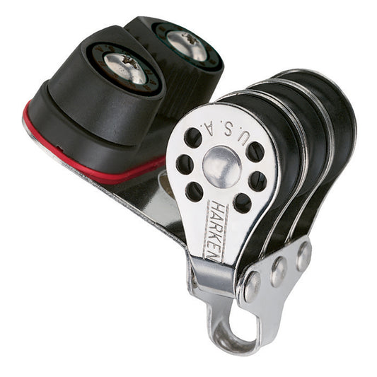 HARKEN 22MM TRIPLE MICRO BLOCK W/CAM CLEAT- FISHING