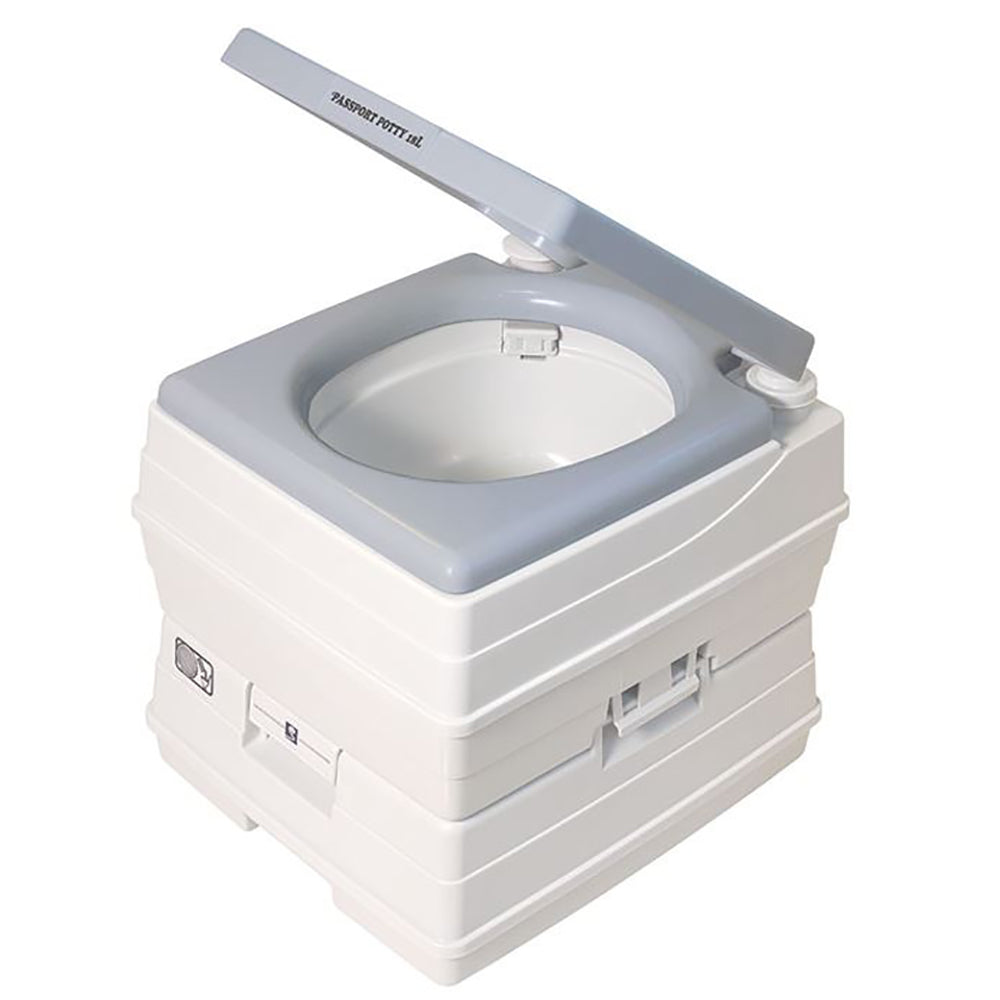 DOCK EDGE PASSPORT POTTY PORTABLE TOILET - GREY - 18L