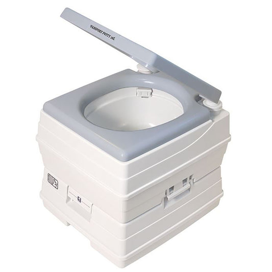 DOCK EDGE PASSPORT POTTY PORTABLE TOILET - GREY - 18L