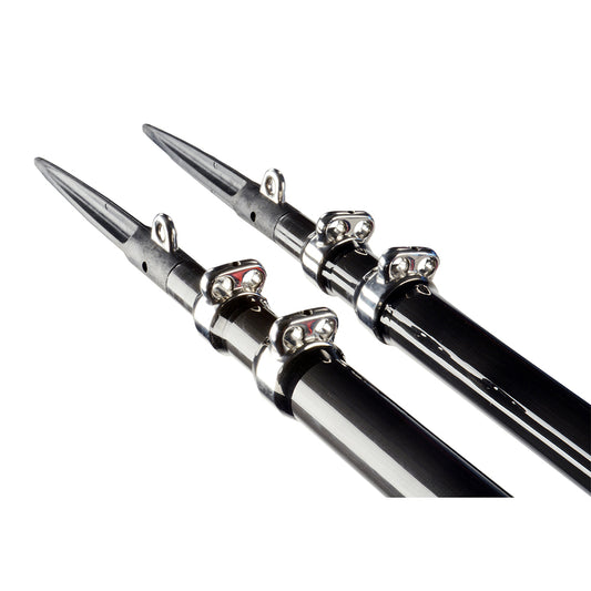 C.E. SMITH GEN3 CENTER RIGGER POLE - BLACK - 2-SECTION - 12&#39;