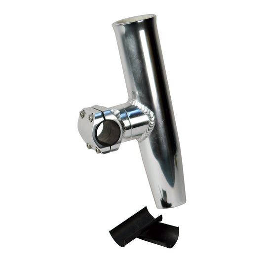 C. E. SMITH ADJUSTABLE MID MOUNT ROD HOLDER ALUMINUM 7/8" OR 1" W/SLEEVE &AMP; HEX KEY