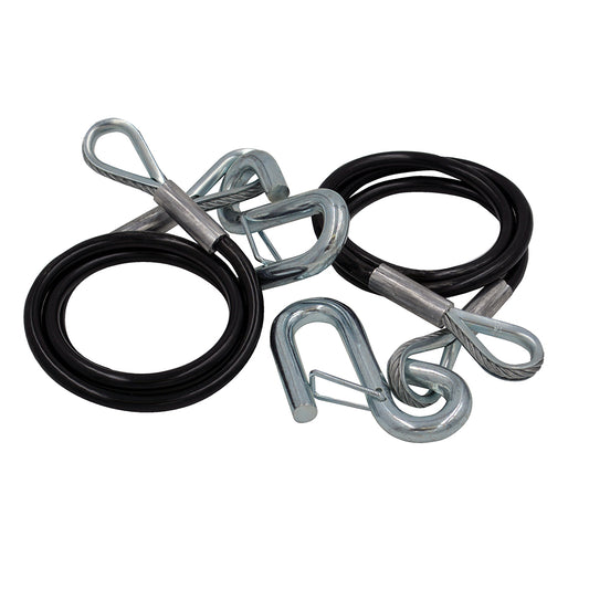 C.E. SMITH SAFETY CABLES - 5000LB CAPACITY - PVC COATED - PAIR