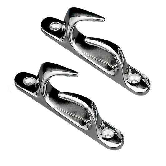 WHITECAP SKENE BOW CHOCK 4-1/2" PAIR - CHROME PLATED BRASS