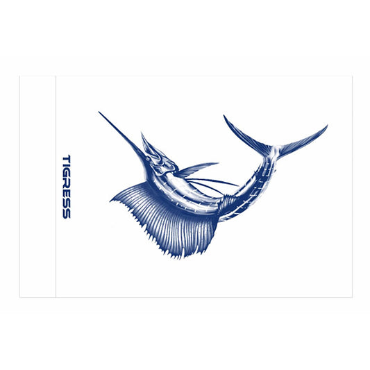 TIGRESS SAILFISH RELEASE FLAG - 12" X 18"