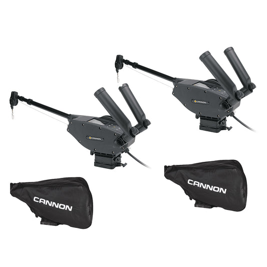 CANNON OPTIMUM&TRADE; 10 BT ELECTRIC DOWNRIGGER 2-PACK W/BLACK COVERS