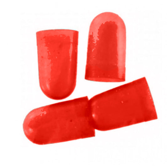 VDO LIGHT DIFFUSER F/TYPE D PEANUT BULB - RED - 4 PACK