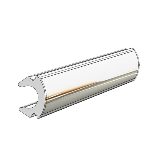 TACO RUB RAIL INSERT - FLEXIBLE CHROME - 80&#39;